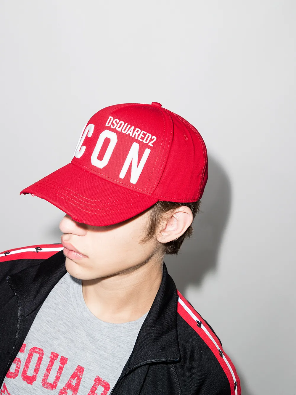 Cappellino Baseball Hip Hop Snapback Lettera DSQ – Design Classico, Unisex, Regolabile (Rosso)