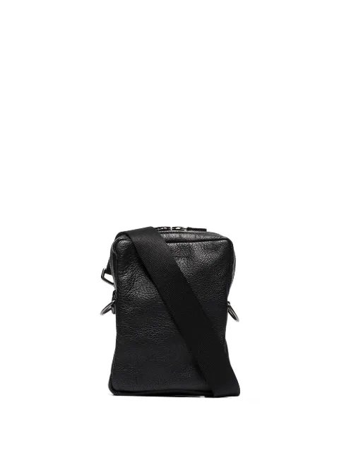 Delay leather messenger bag
