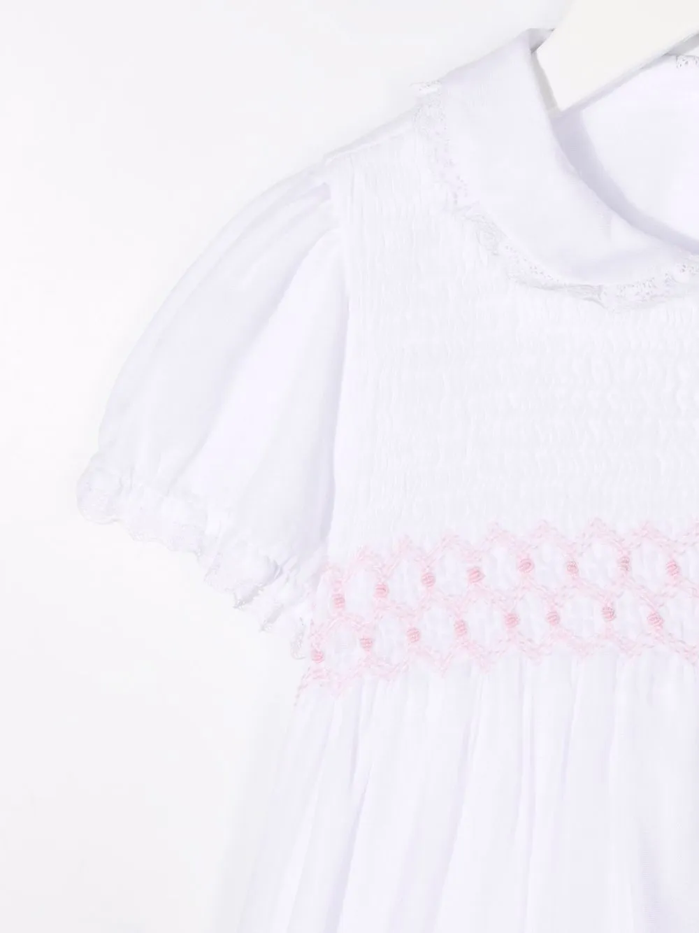  Siola Kleid Mit Kontrastborten   Weiß 