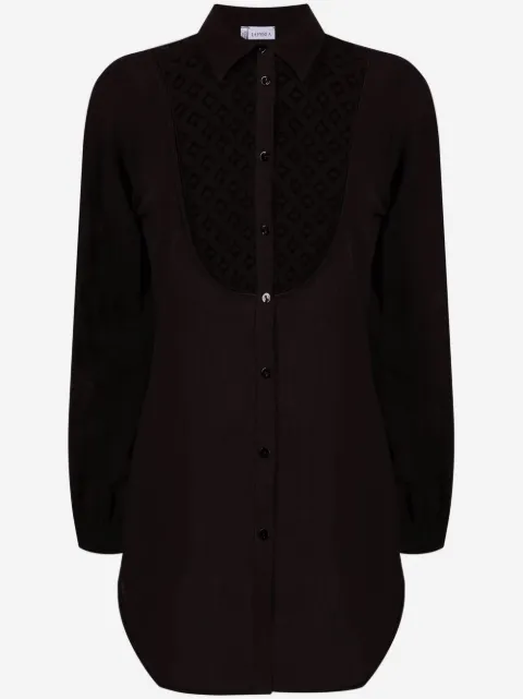 La Perla cut out-detail button-up shirt