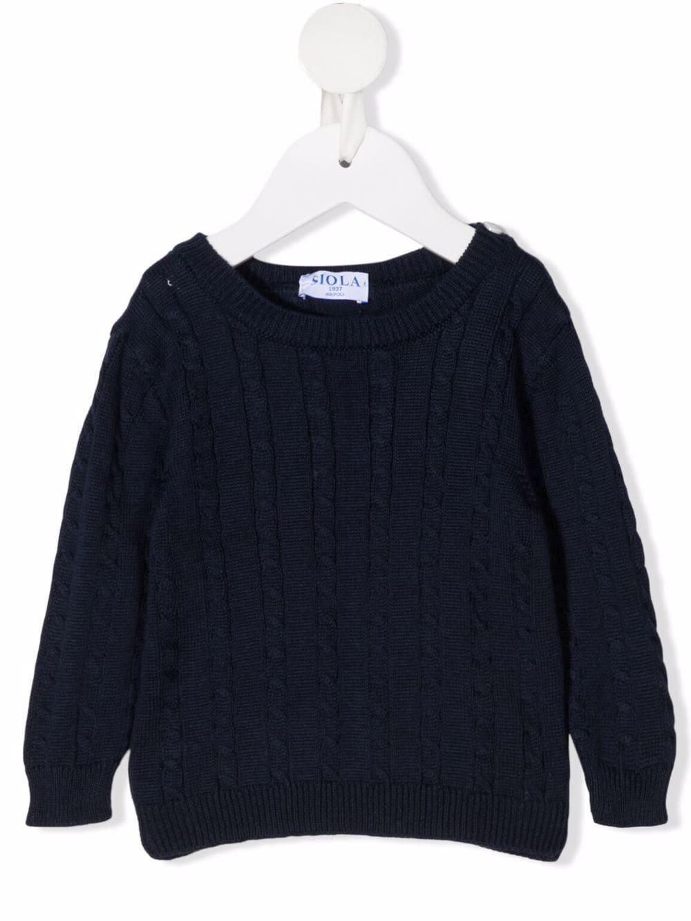 Image 1 of Siola cable-knit cotton jumper