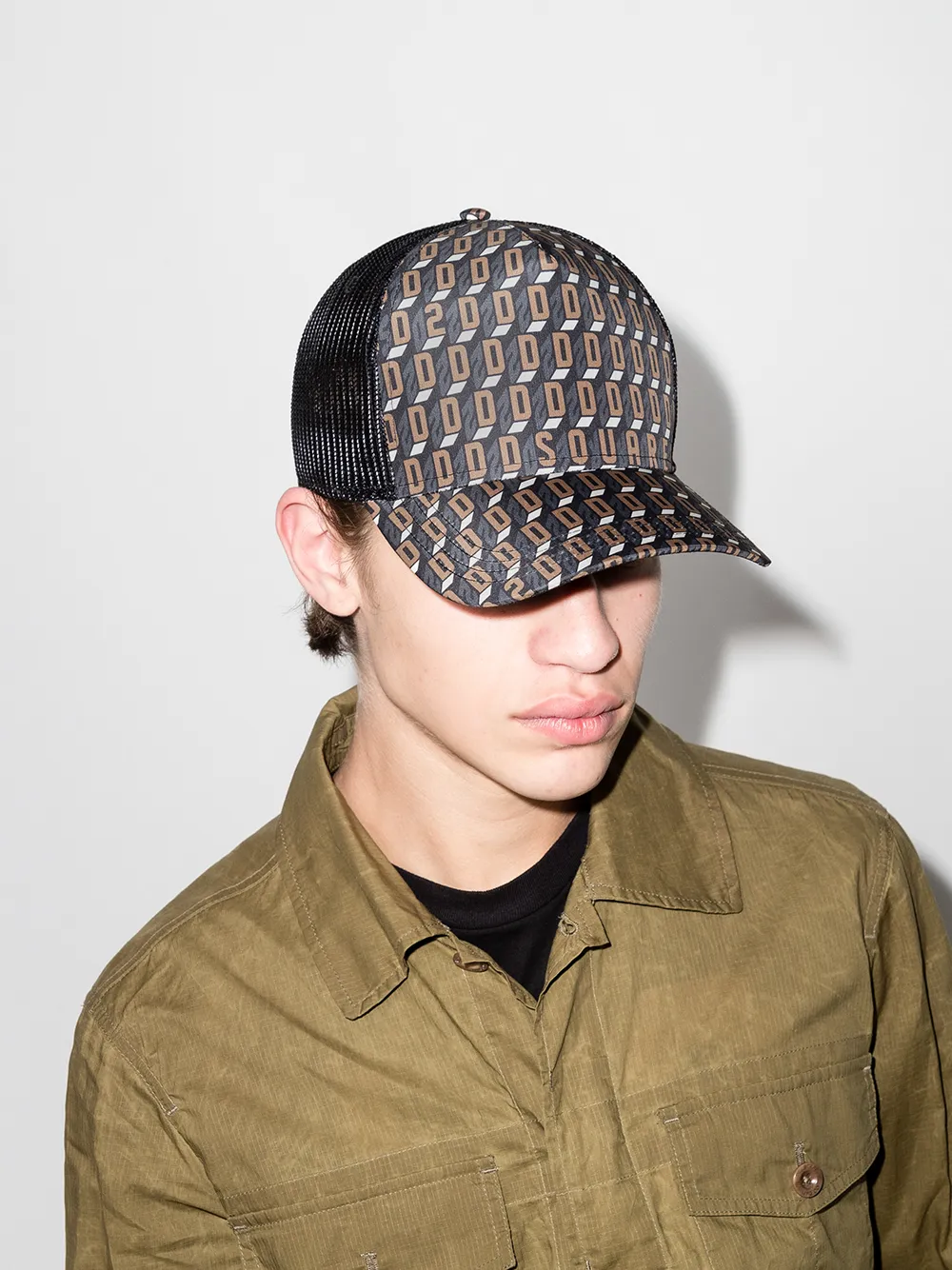 Image 2 of Dsquared2 monogram logo baseball cap