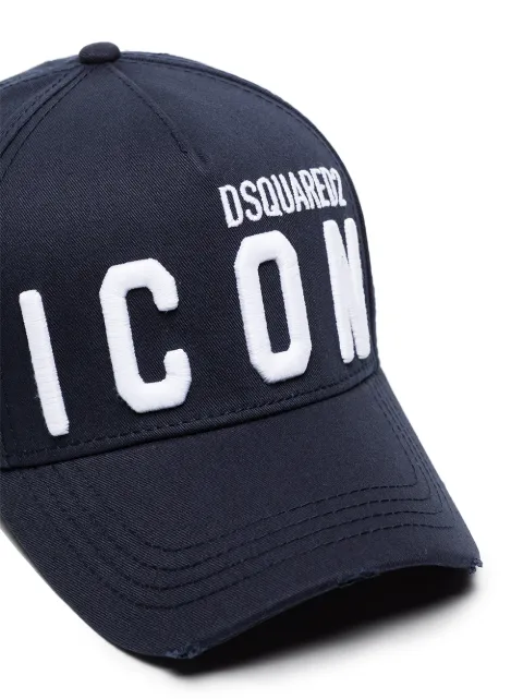 blue embroidered Icon baseball hat 