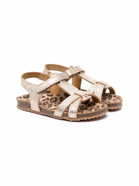Pépé Kids metallic strappy sandals