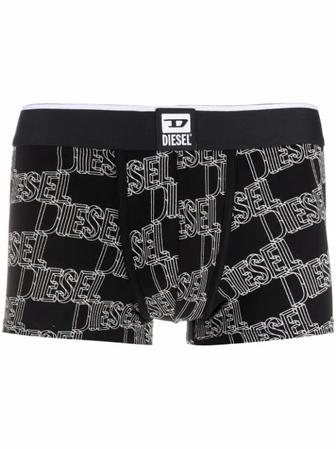 Diesel 3D logo-print boxer shorts