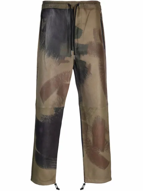 Diesel pantalones con estampado de pintura