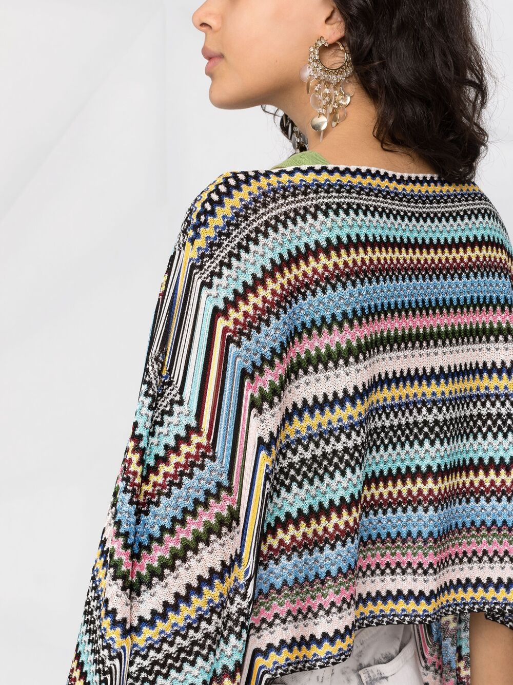 фото Missoni укороченный джемпер с узором зигзаг