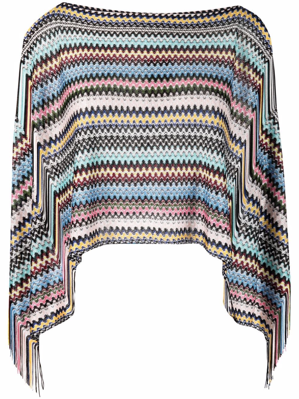 фото Missoni укороченный джемпер с узором зигзаг