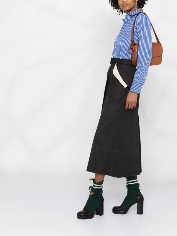 Maison Margiela メゾン・マルジェラ カットアウト ベルテッドスカート