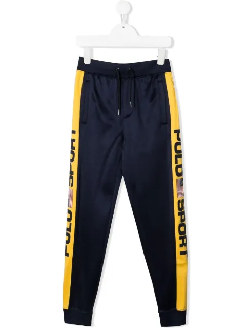 POLO RALPH LAUREN KIDS logo-panel track pants