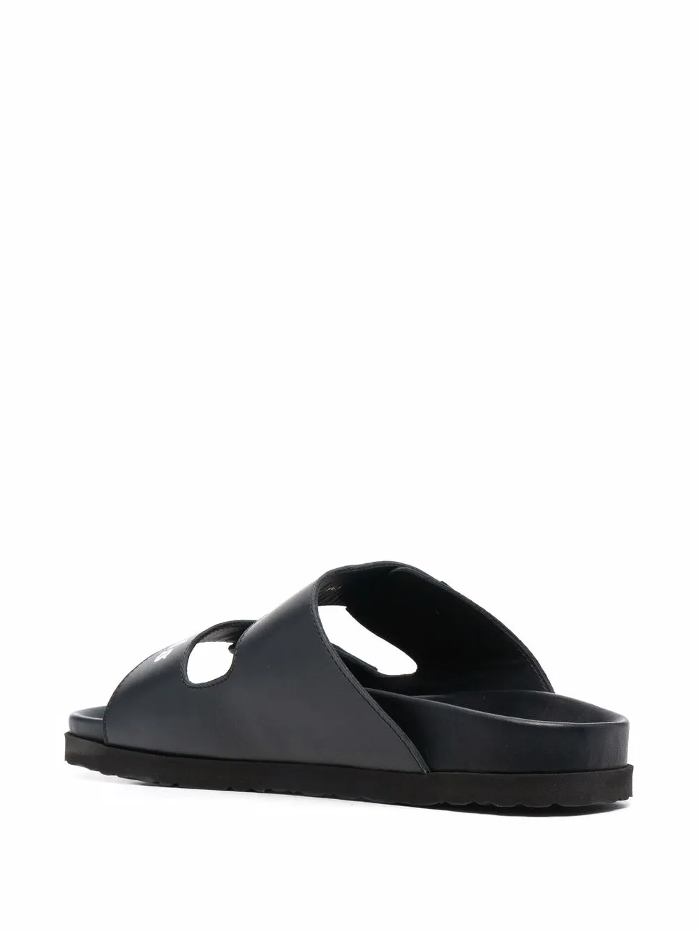  Palm Angels Sandalen Mit Logo Print   Schwarz 