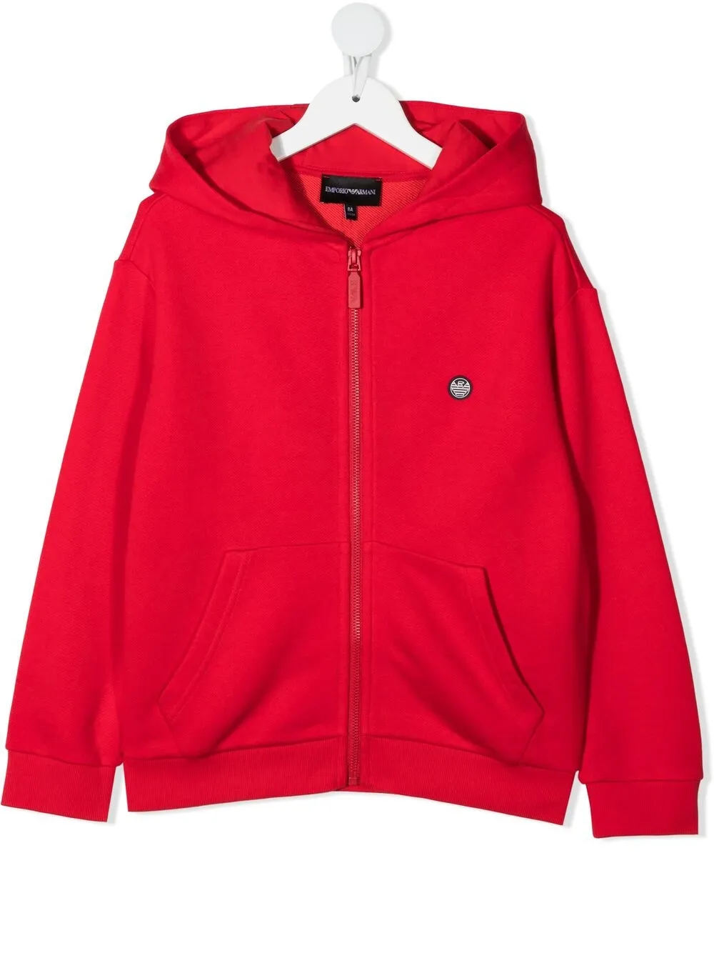 

Emporio Armani hoodie con parche del logo - Rojo