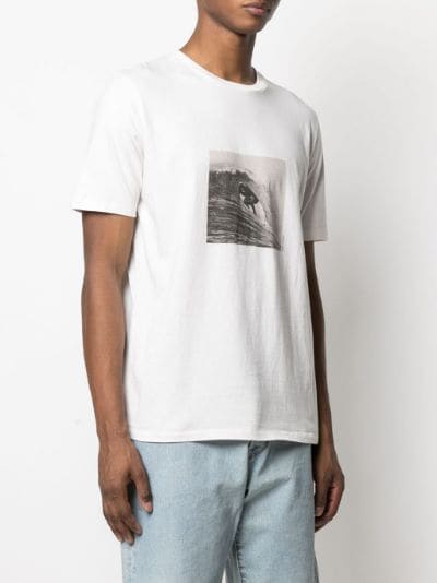 Saint Laurent Surfer print T-shirt white | MODES