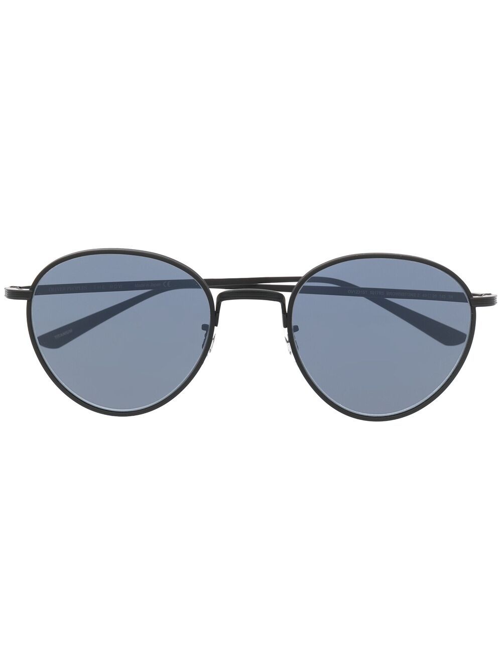 фото Oliver peoples солнцезащитные очки brownstone 2 в круглой оправе