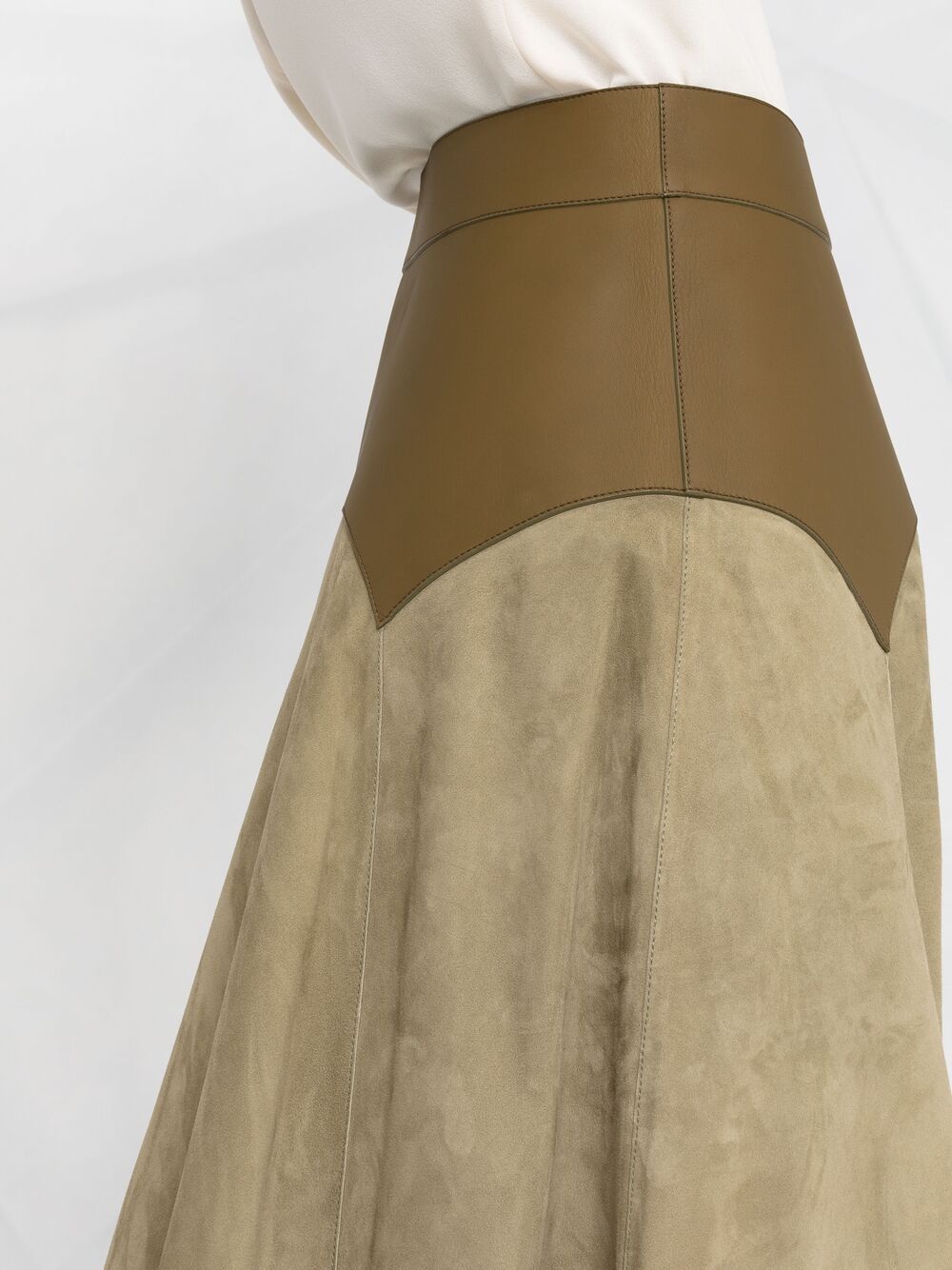 фото Loewe юбка асимметричного кроя со вставками