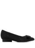 Ferragamo Responsible Viva flat ballerina shoes - Black