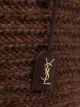 Saint Laurent woven-raffia tote bag