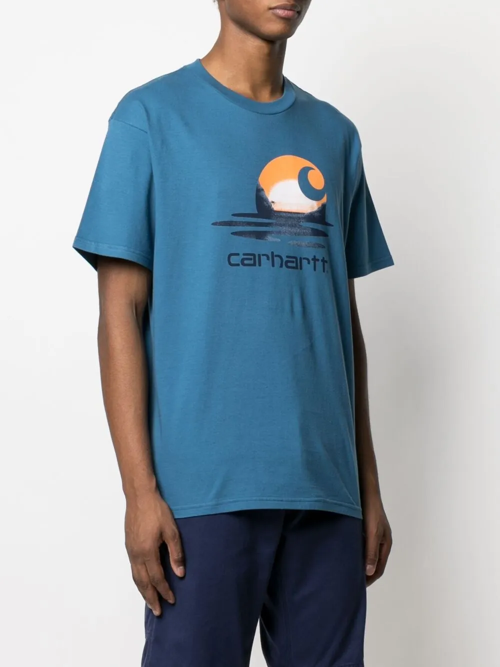 фото Carhartt wip футболка lagoon c с логотипом