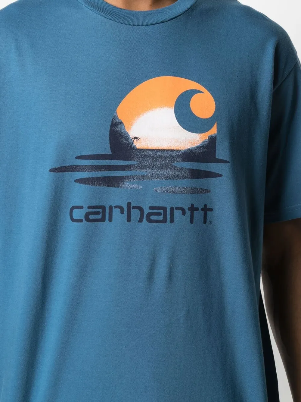 фото Carhartt wip футболка lagoon c с логотипом