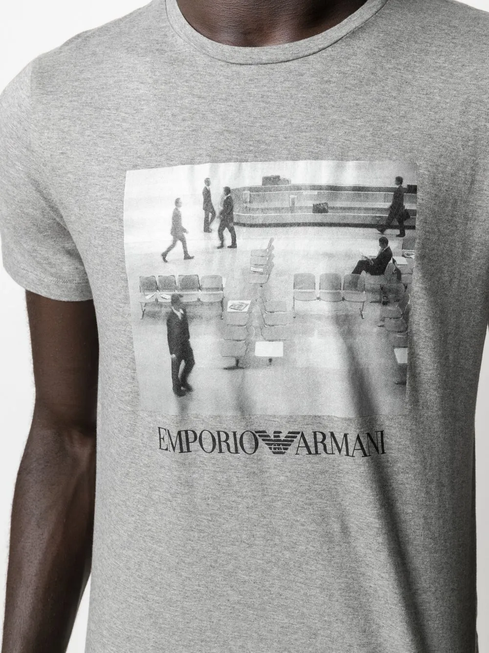 фото Emporio armani футболка с графичным принтом