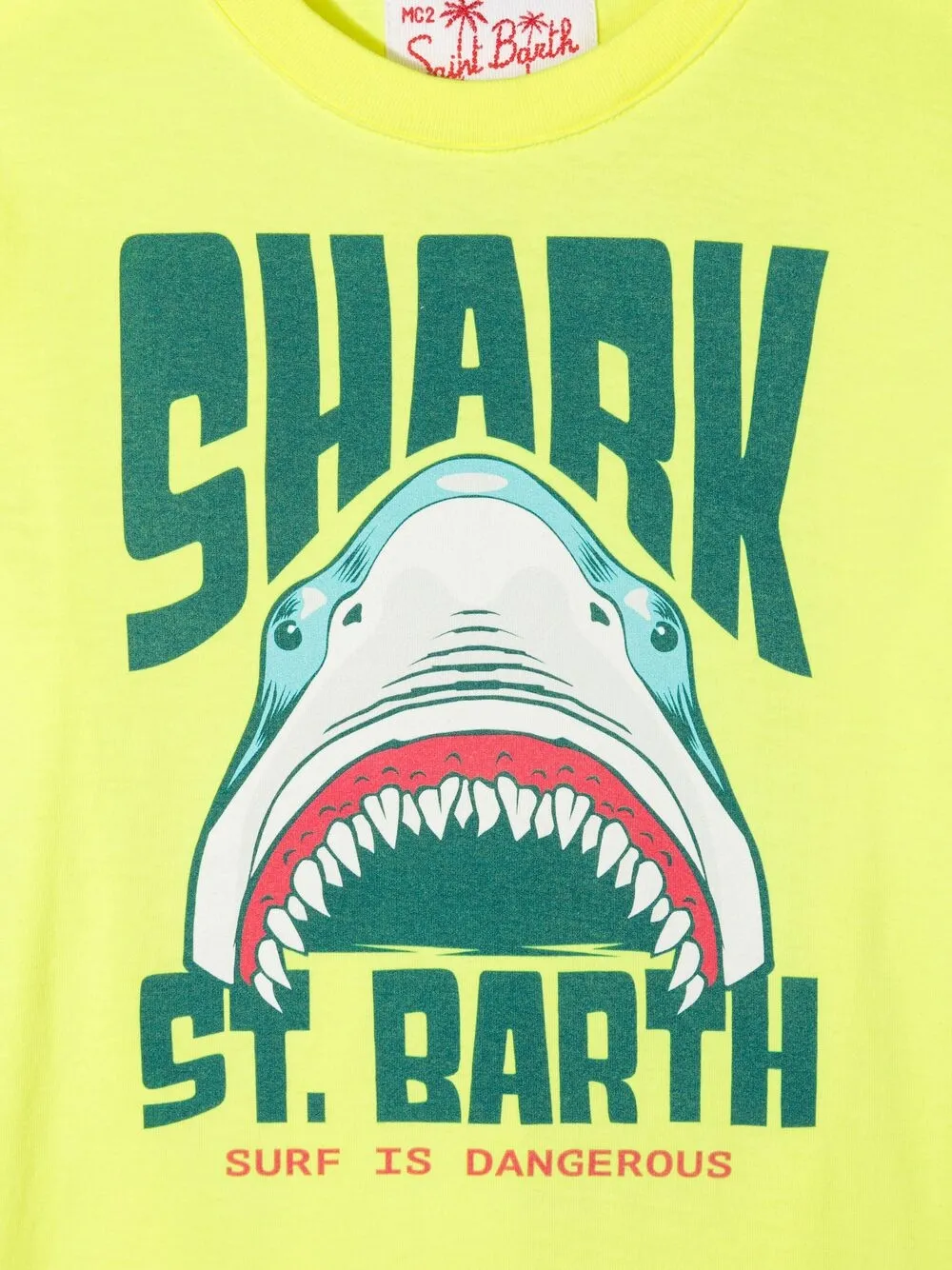 фото Mc2 saint barth kids футболка с принтом shark