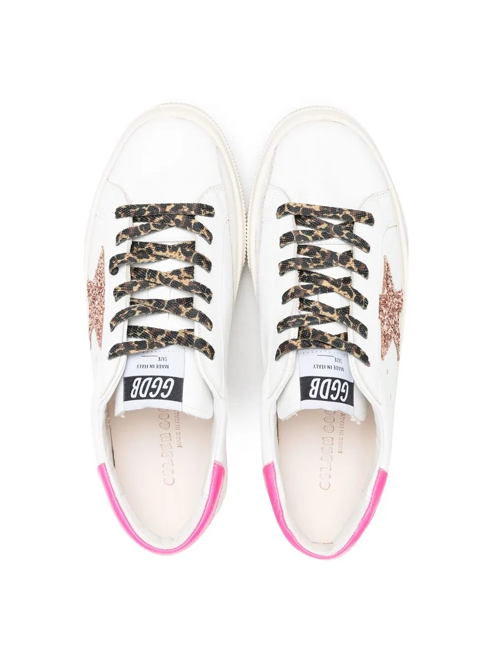 фото Golden goose kids кеды may с блестками