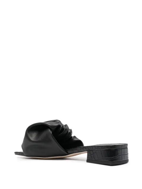 sam edelman briar ruched leather slides