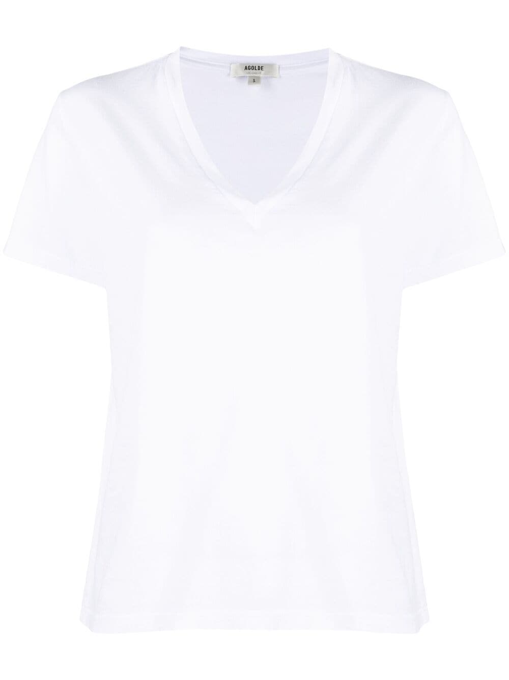 AGOLDE SHORT-SLEEVE FITTED T-SHIRT