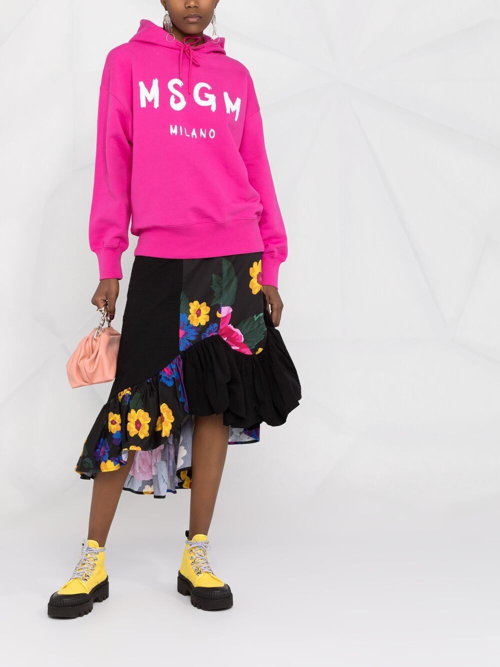 фото Msgm худи с кулиской и логотипом