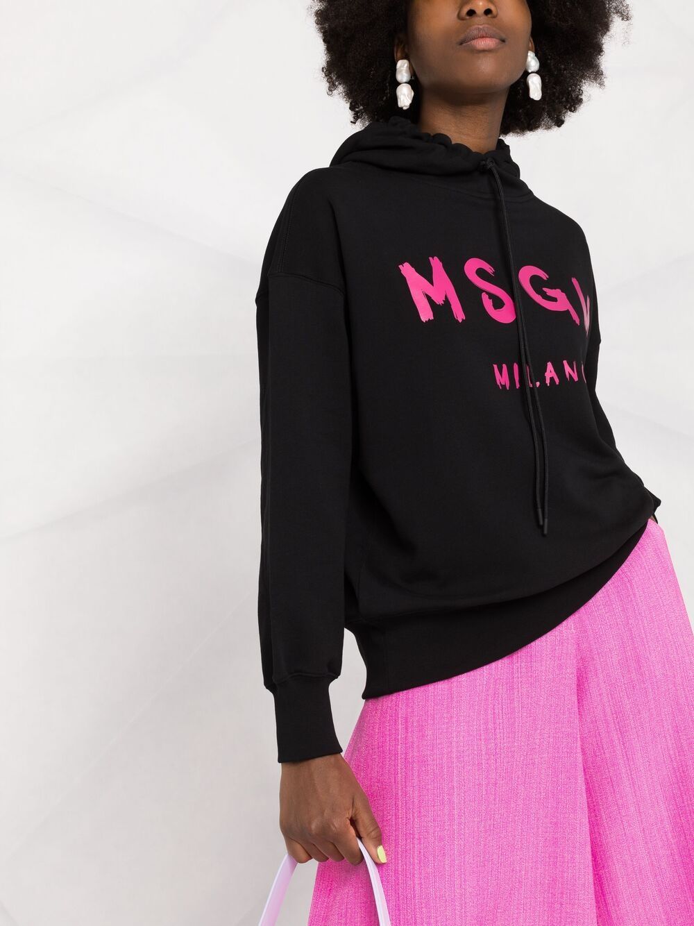 фото Msgm худи с кулиской и логотипом