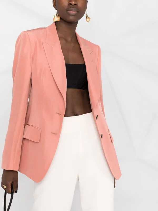 TOM FORD pink single-breasted tailored 