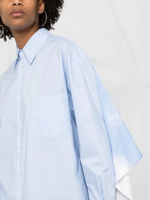 MM6 Maison Margiela cape-effect Poplin 