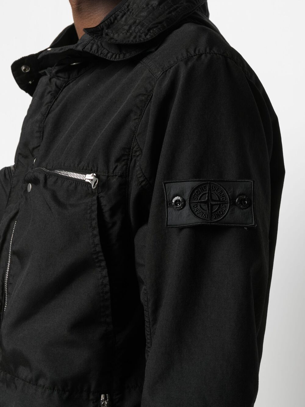 фото Stone island shadow project куртка с аппликацией логотипа