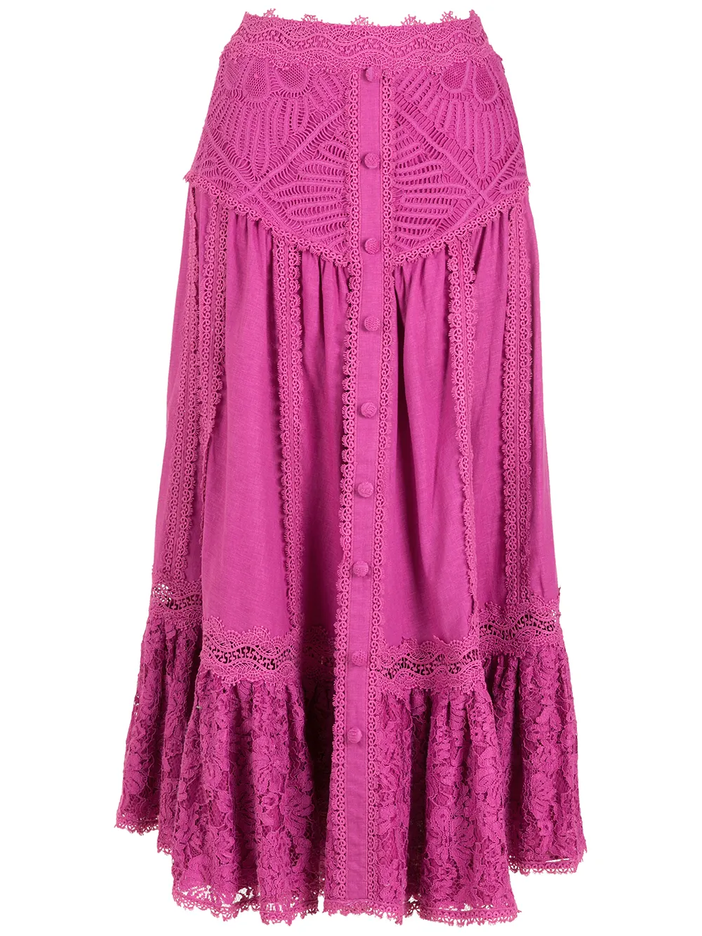 

Martha Medeiros Valentina midi skirt - Pink