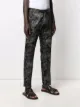 Pt01 leaf print tailored trousers