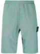 Image 1 of Stone Island logo patch track shorts