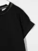 Brunello Cucinelli Kids stud-embellished cotton blouse