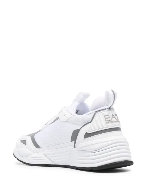 emporio armani mesh sneakers with contrasting details