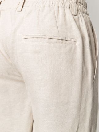 drawstring-waist knee-length Bermuda shorts展示图