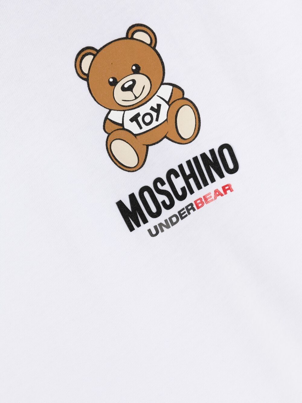 фото Moschino футболка с принтом teddy bear