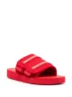 Image 2 of Versace Jeans Couture double logo touch-strap slides