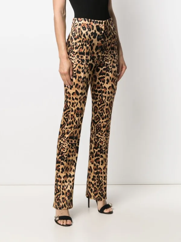 next leopard print trousers