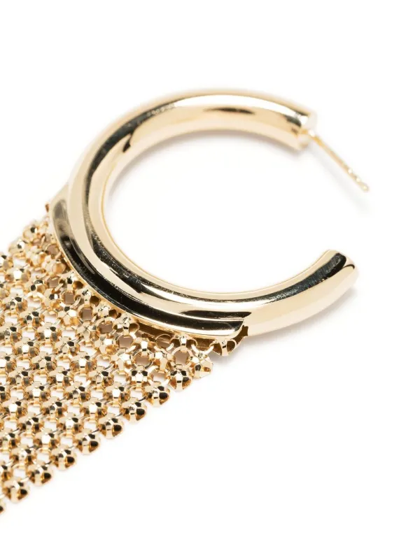 Rabanne Pixel Hoop Earrings | Gold | FARFETCH