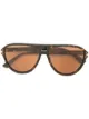 Image 1 of AMIRI engraved-logo aviator sunglasses