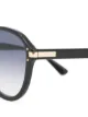 AMIRI engraved-logo aviator sunglasses