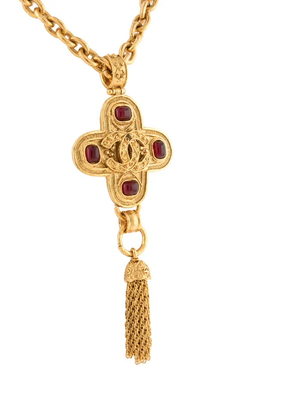 Chanel Pre-Owned 1994 Cross Pendant 