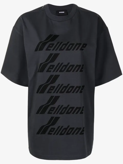 We11done logo-print cotton T-shirt