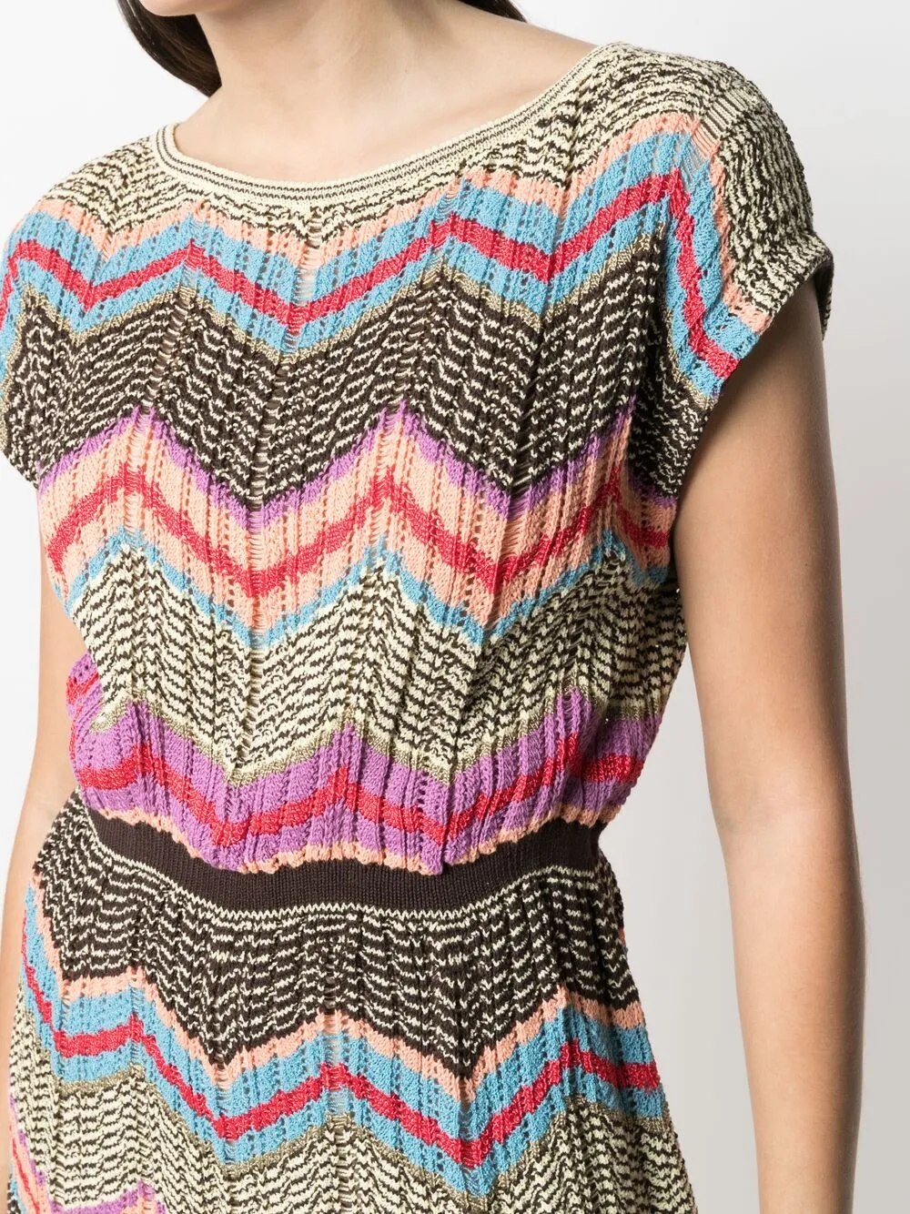 фото M missoni платье с узором зигзаг