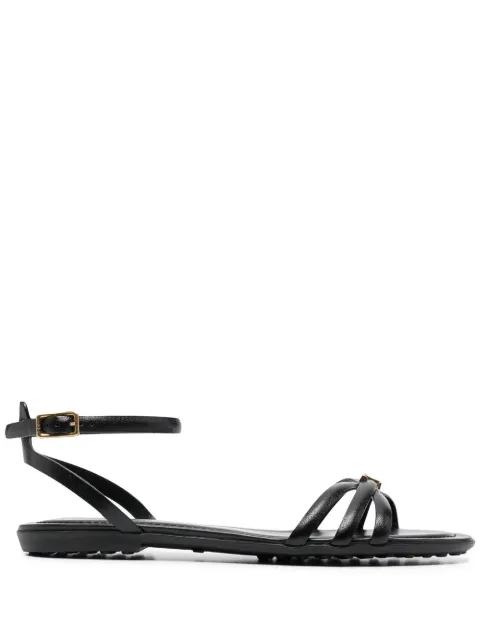 Tod's logo-plaque flat sandals