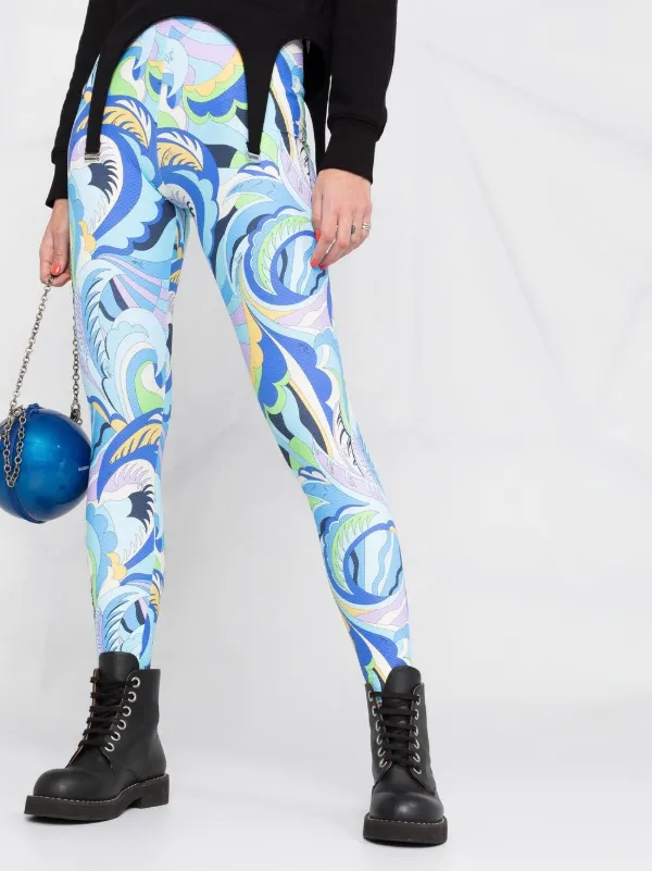 Emilio Pucci abstract-print Leggings 